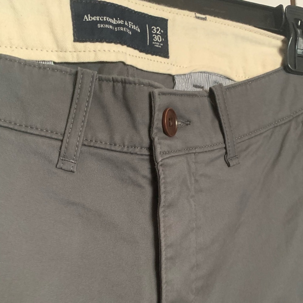 Abercrombie and Fitch grey skinny chinos